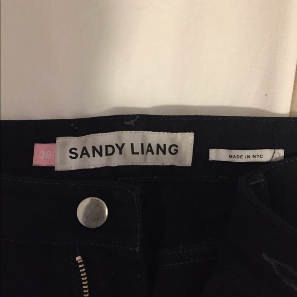 $325 sandy liang tinder jeans in sz 36 - Picture 4 of 9